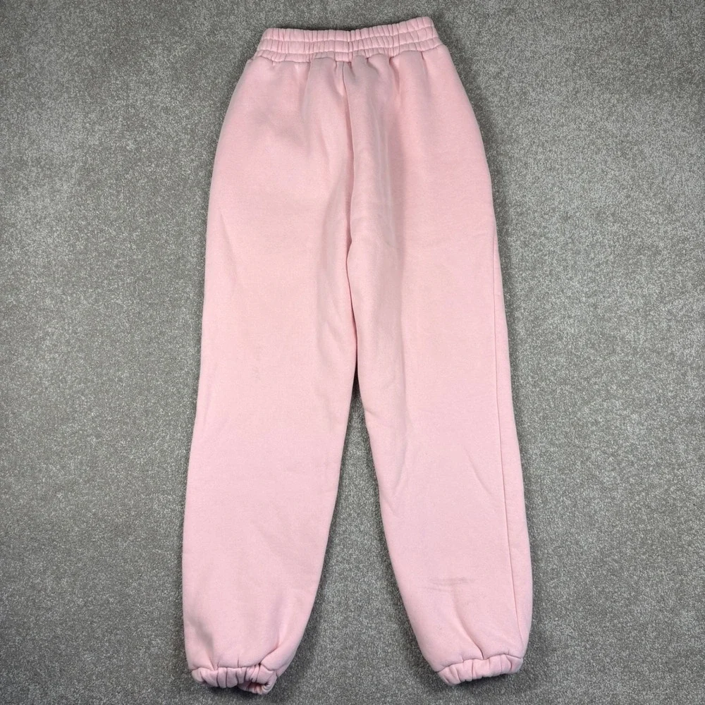 Comfrt Comfy Collection Pastel Pink Fleece Jogger Sweatpants XS